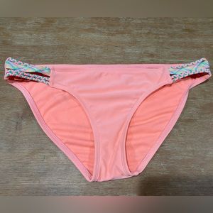 Xhiliration peachy pink swim bottom - size medium